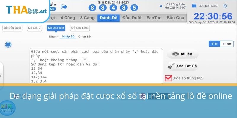 Đa dạng giải pháp đặt cược xổ số tại nền tảng lô đề online