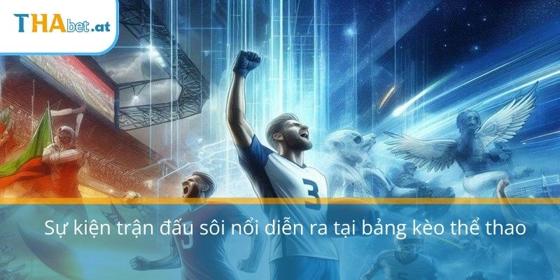 Sự kiện trận đấu sôi nổi diễn ra tại bảng kèo thể thao